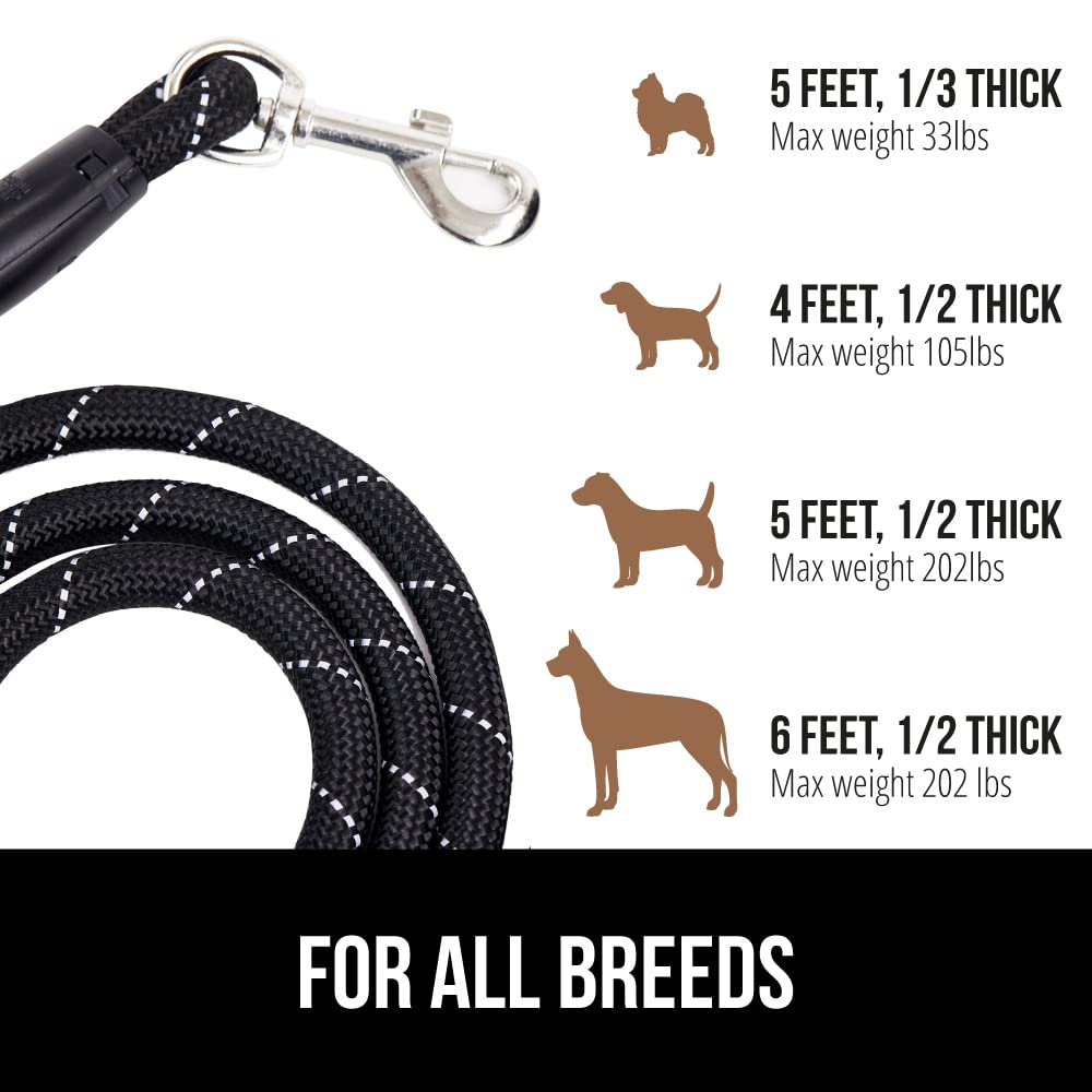 GORILLA GRIP Leash offers multiple lengths for all breeds.