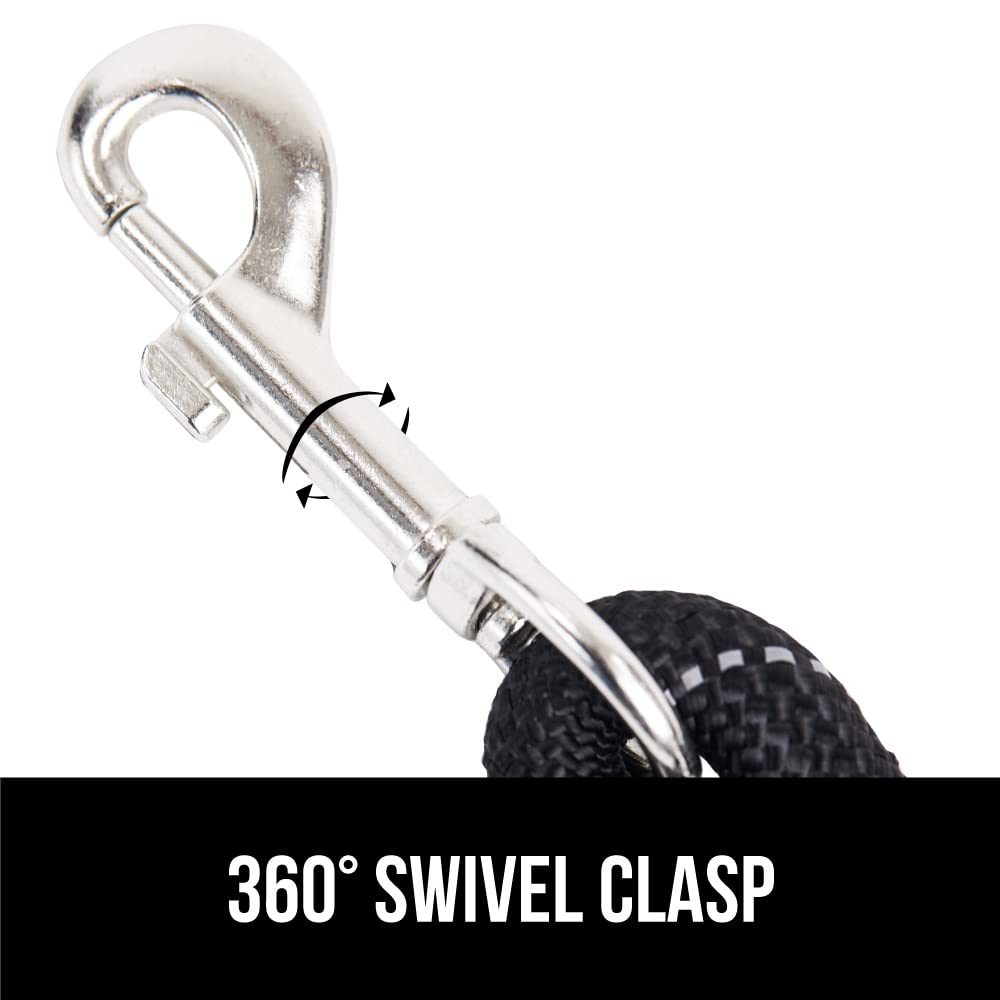 GORILLA GRIP Leash with multiple length options improves training flexibility.