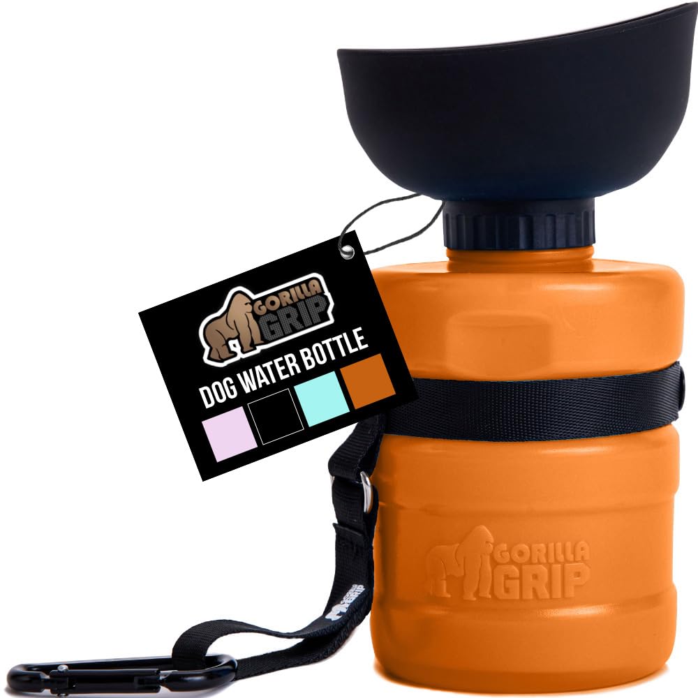 GORILLA GRIP 20oz bottle with built-in bowl for easy on-the-go hydration.