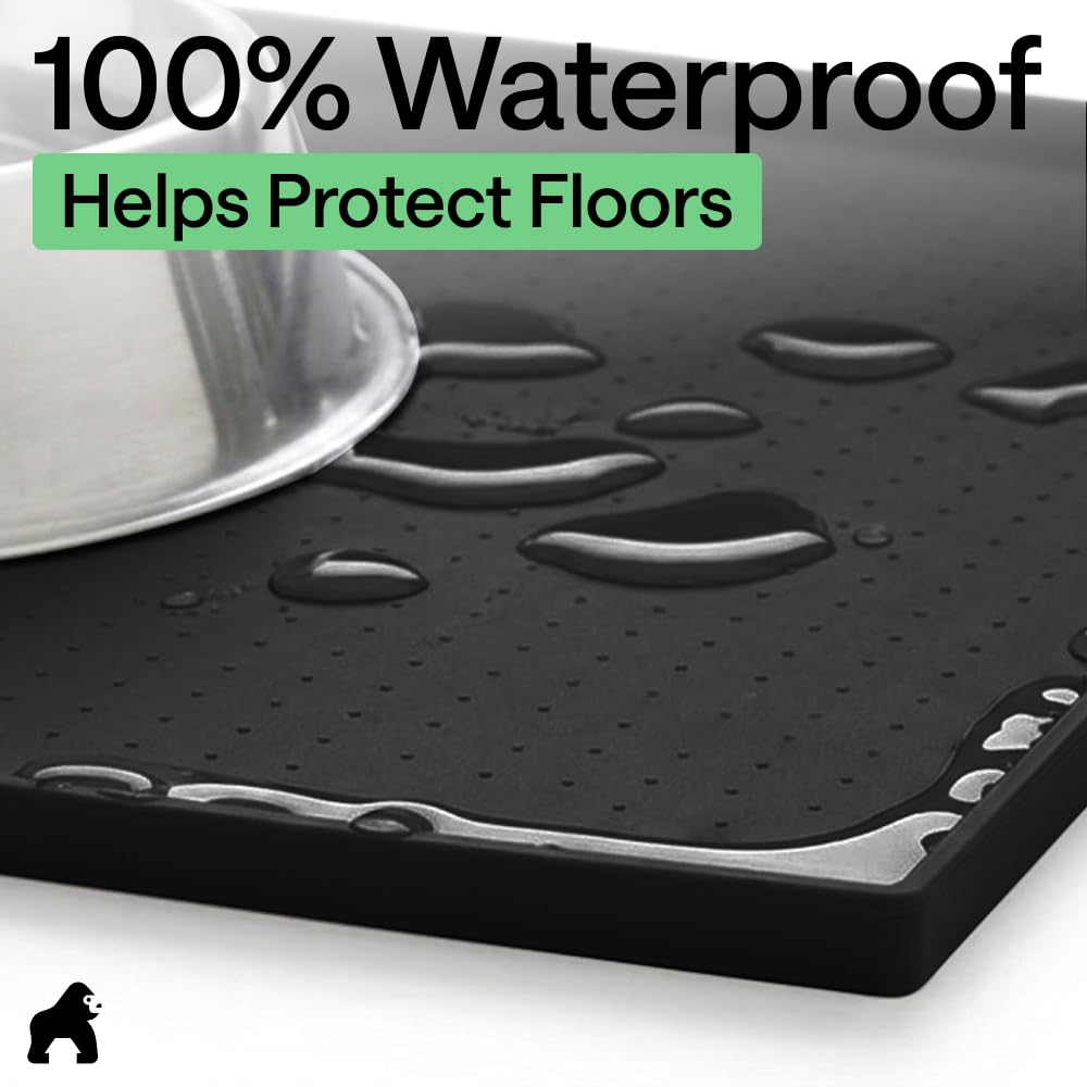GORILLA GRIP durable backing prevents shifting on slick floors.