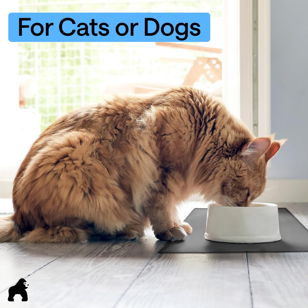 GORILLA GRIP durable silicone mat designed for tough mealtime messes