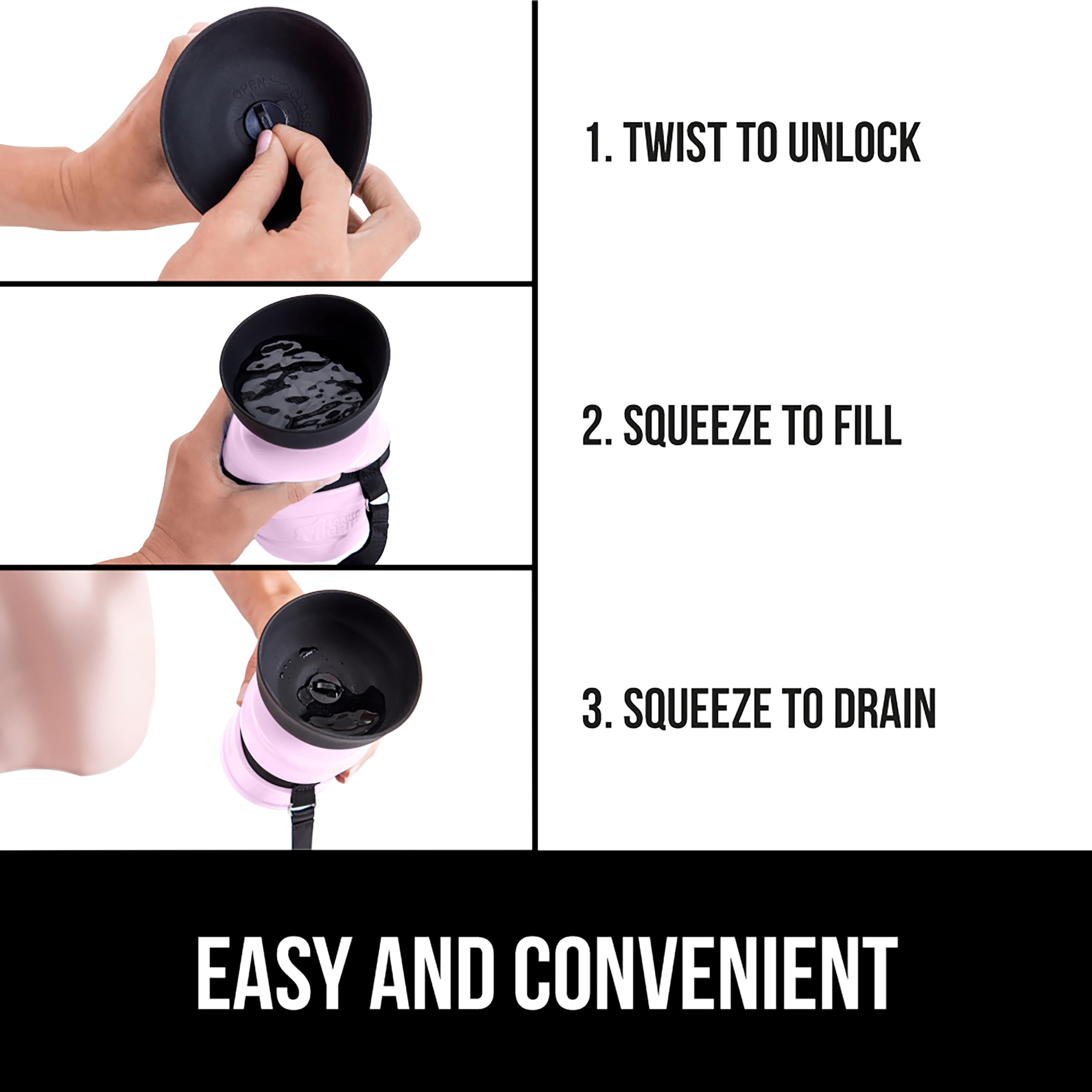 GORILLA GRIP food-grade silicone ensures safe, easy cleaning after adventures.