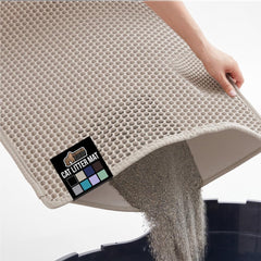 GORILLA GRIP honeycomb cat litter mat top layer traps litter as cats exit.
