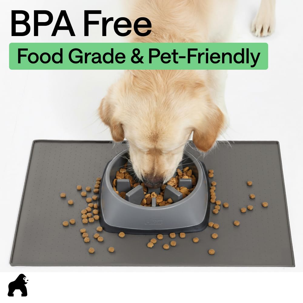 Gorilla Grip versatile pet mat for bowls, fountains, and feeders