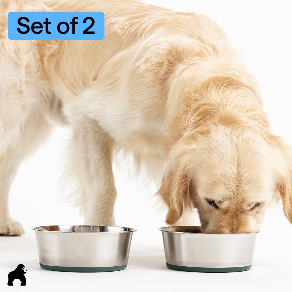 GORILLA GRIP rust-resistant stainless bowl for durable daily use