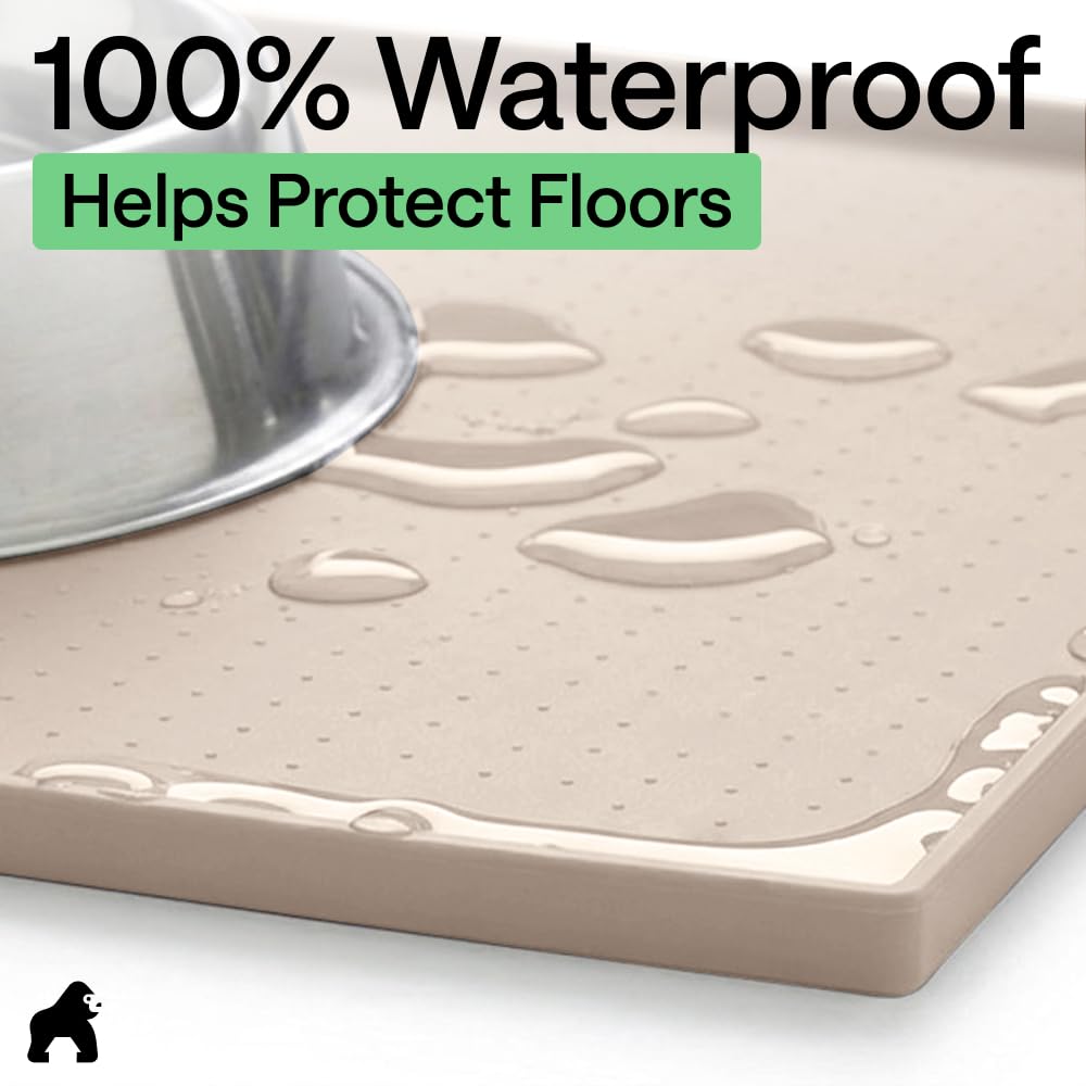 GORILLA GRIP slip-resistant topside holds bowls in place