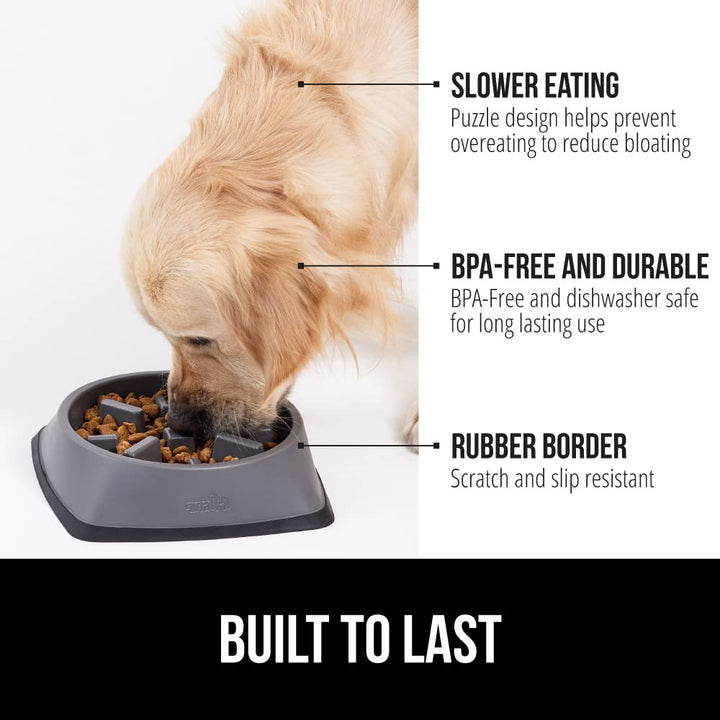 GORILLA GRIP bowl with non-slip base keeps meals steady.