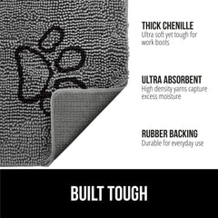 GORILLA GRIP SoakSTOPPER absorbent top layer captures moisture to keep floors dry.