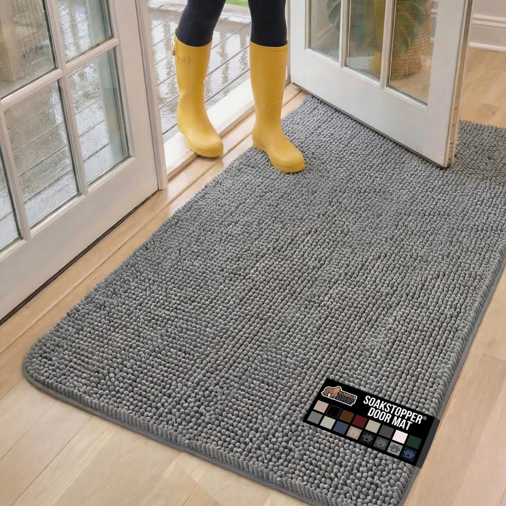 GORILLA GRIP SoakSTOPPER absorbent top layer at doorway traps moisture