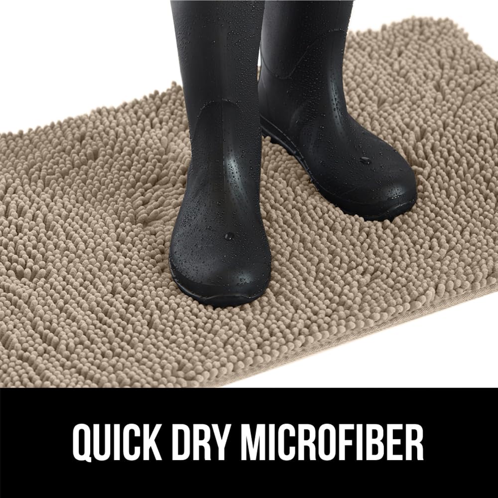 GORILLA GRIP SoakSTOPPER beige mat in an entryway setting