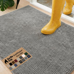 GORILLA GRIP SoakSTOPPER dense chenille pile absorbs moisture for floors