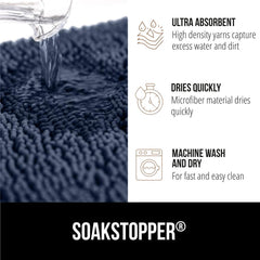 GORILLA GRIP SoakSTOPPER grippy rubber backing prevents slipping