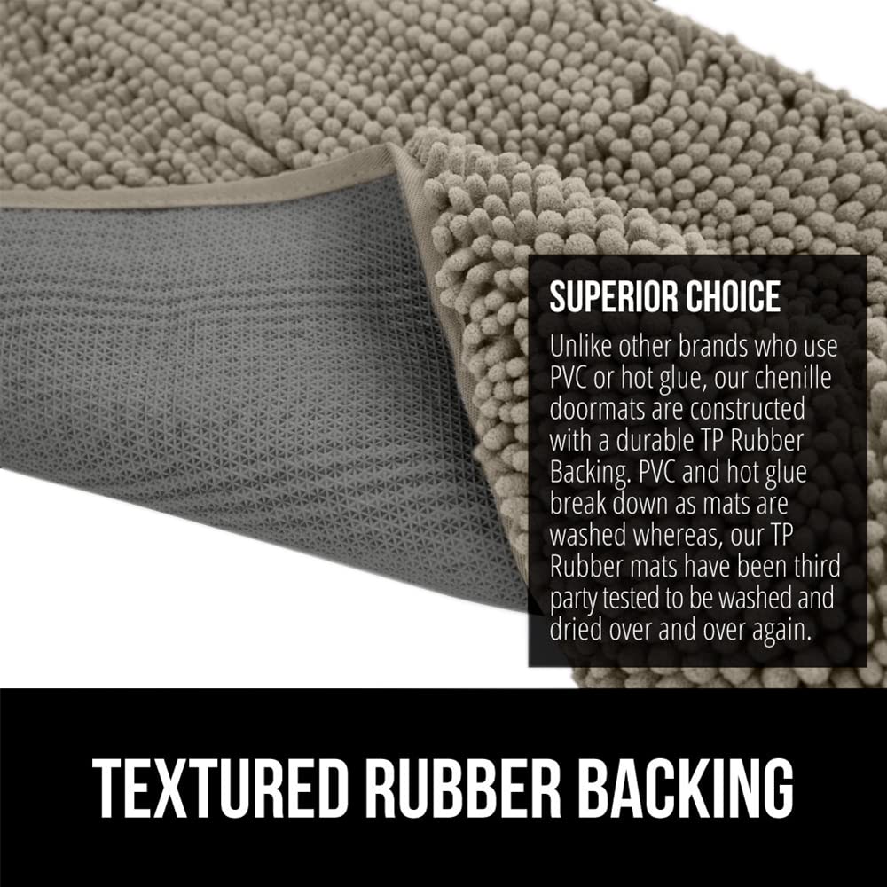 GORILLA GRIP SoakSTOPPER is machine washable and fade resistant for busy homes.