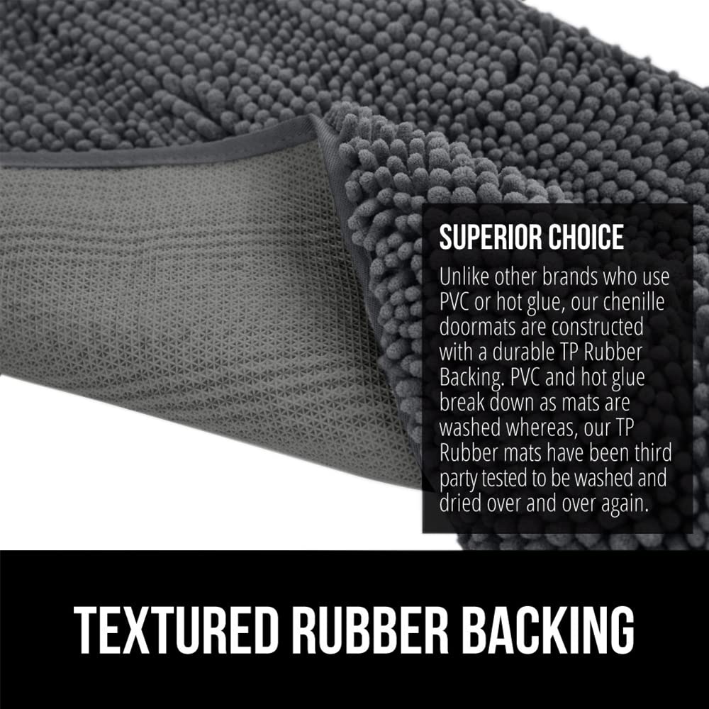 GORILLA GRIP SoakSTOPPER soft chenille dries quickly after muddy sessions.