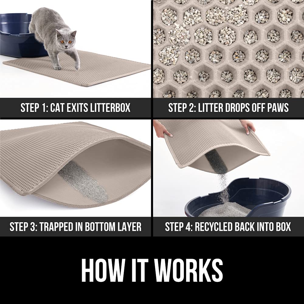 GORILLA GRIP soft-on-paws material provides comfortable footing for indoor cats.