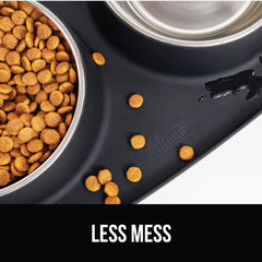 GORILLA GRIP stainless steel bowls – rust-resistant, easy to clean for food and water.