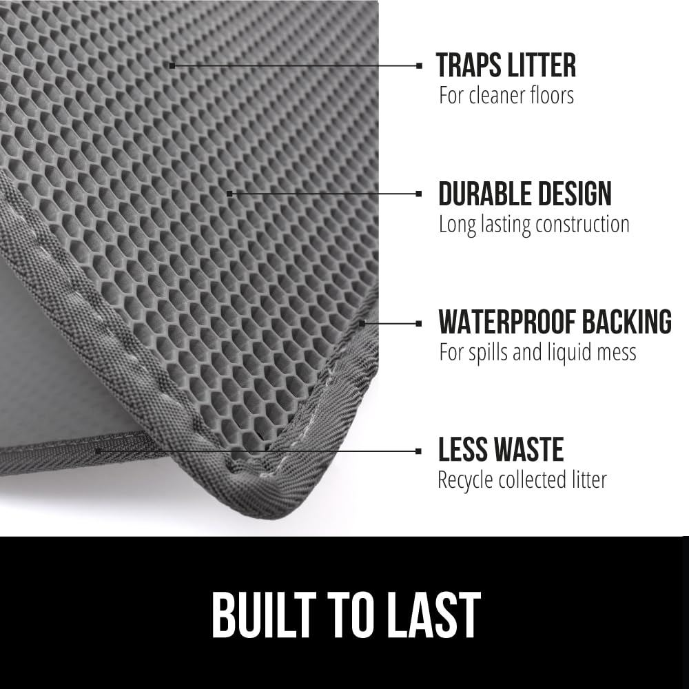 GORILLA GRIP two-layer waste trap captures litter, keeping surfaces cleaner