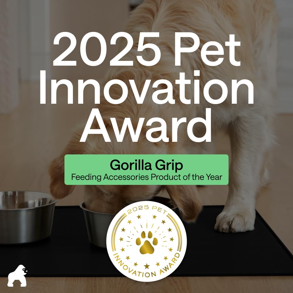 Gorilla Grip under fountain mat protects floors from splashes
