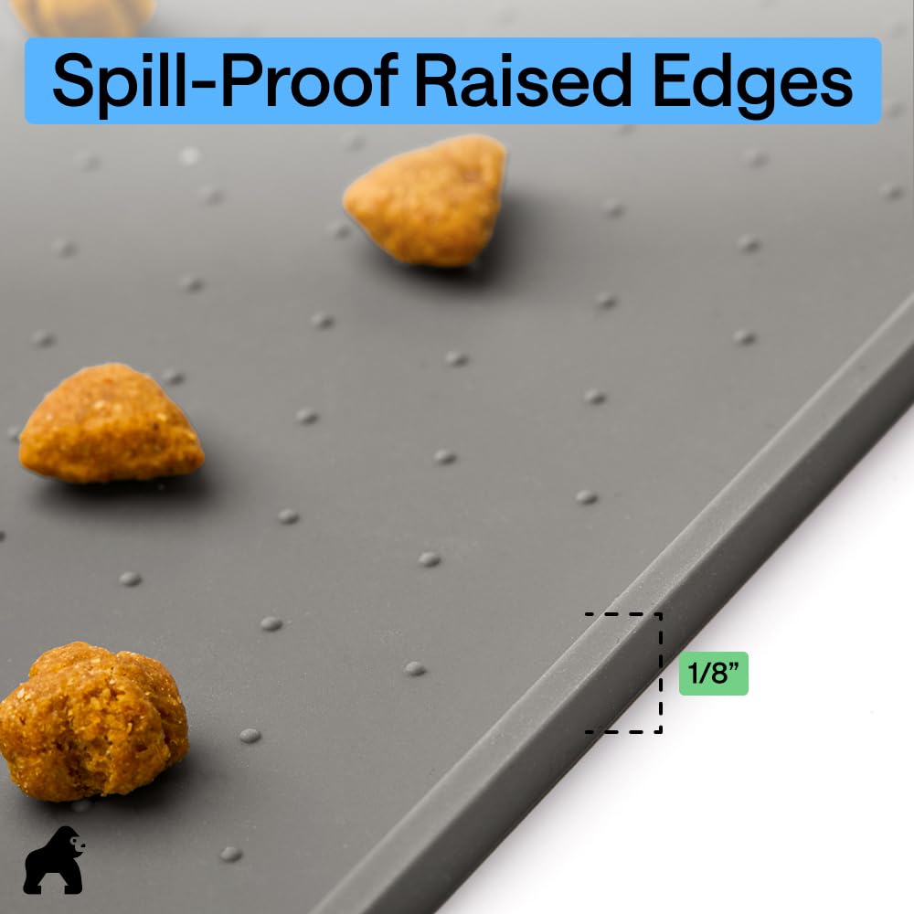 GORILLA GRIP under litter boxes option helps minimize mess in shared spaces.