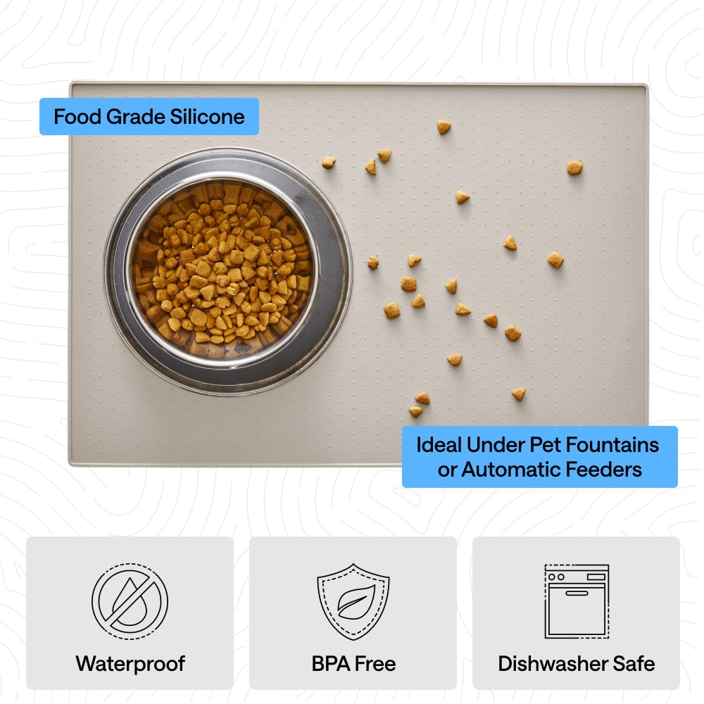 GORILLA GRIP versatile mat suitable under cat fountains and feeders