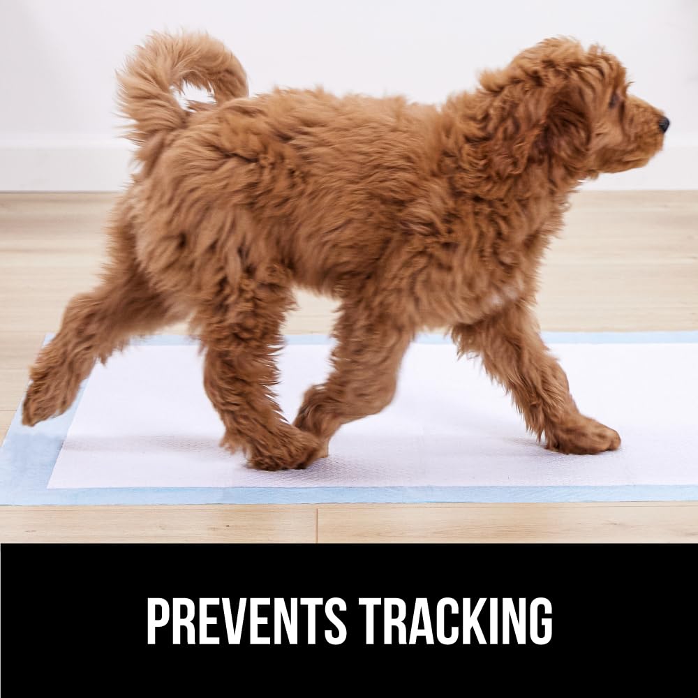 Gorilla Guard pads edge-to-edge leakproof border for floor protection.