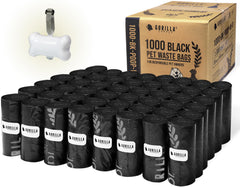 Gorilla Supply dog poop bags with dispenser for easy pickup on walks