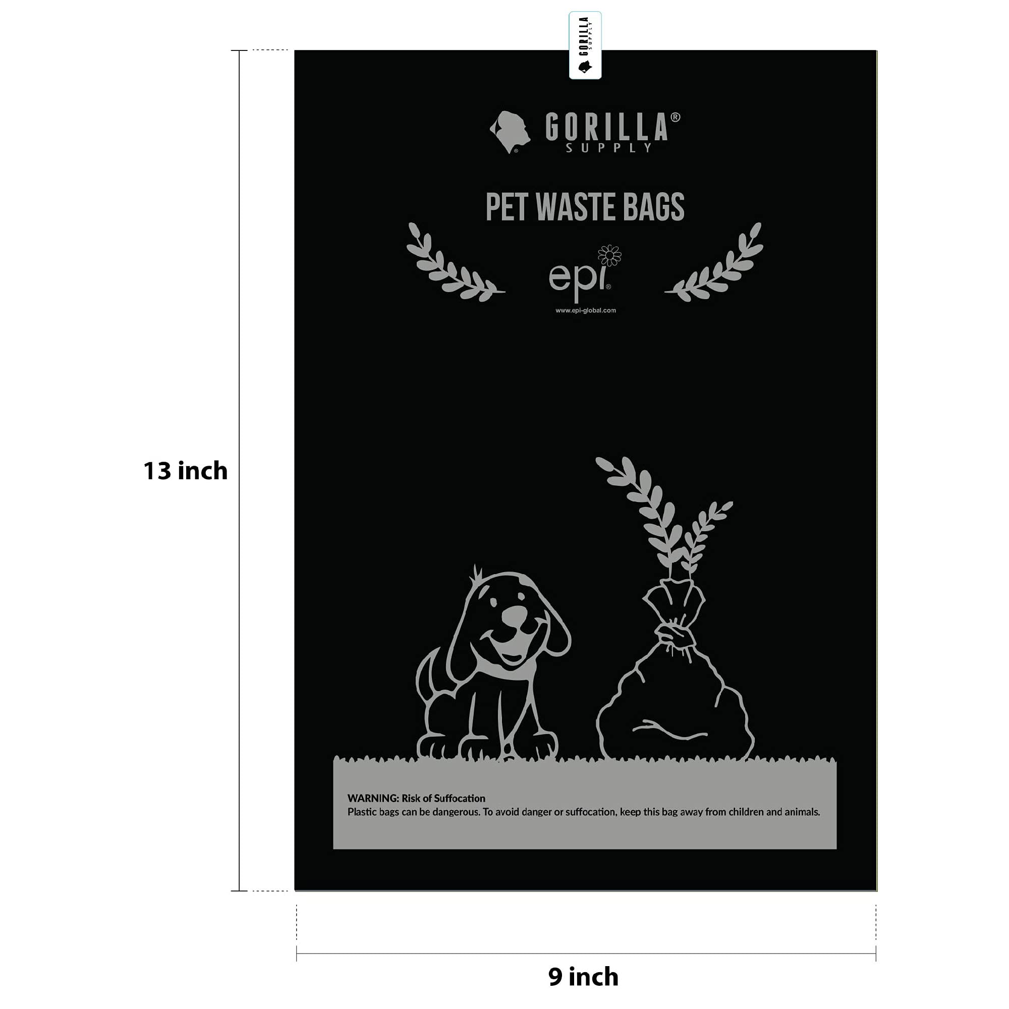 Gorilla Supply waterproof seal keeps waste contained and odors low