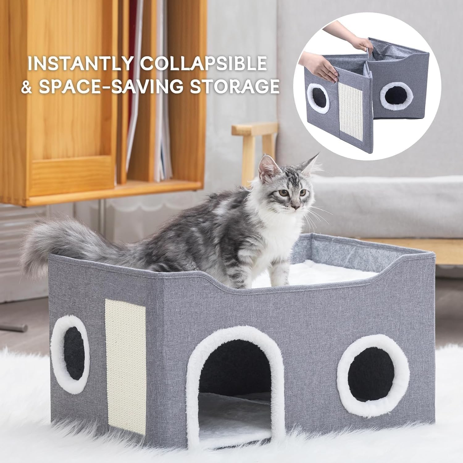 Gosipeya Cat House easy assembly no tools required