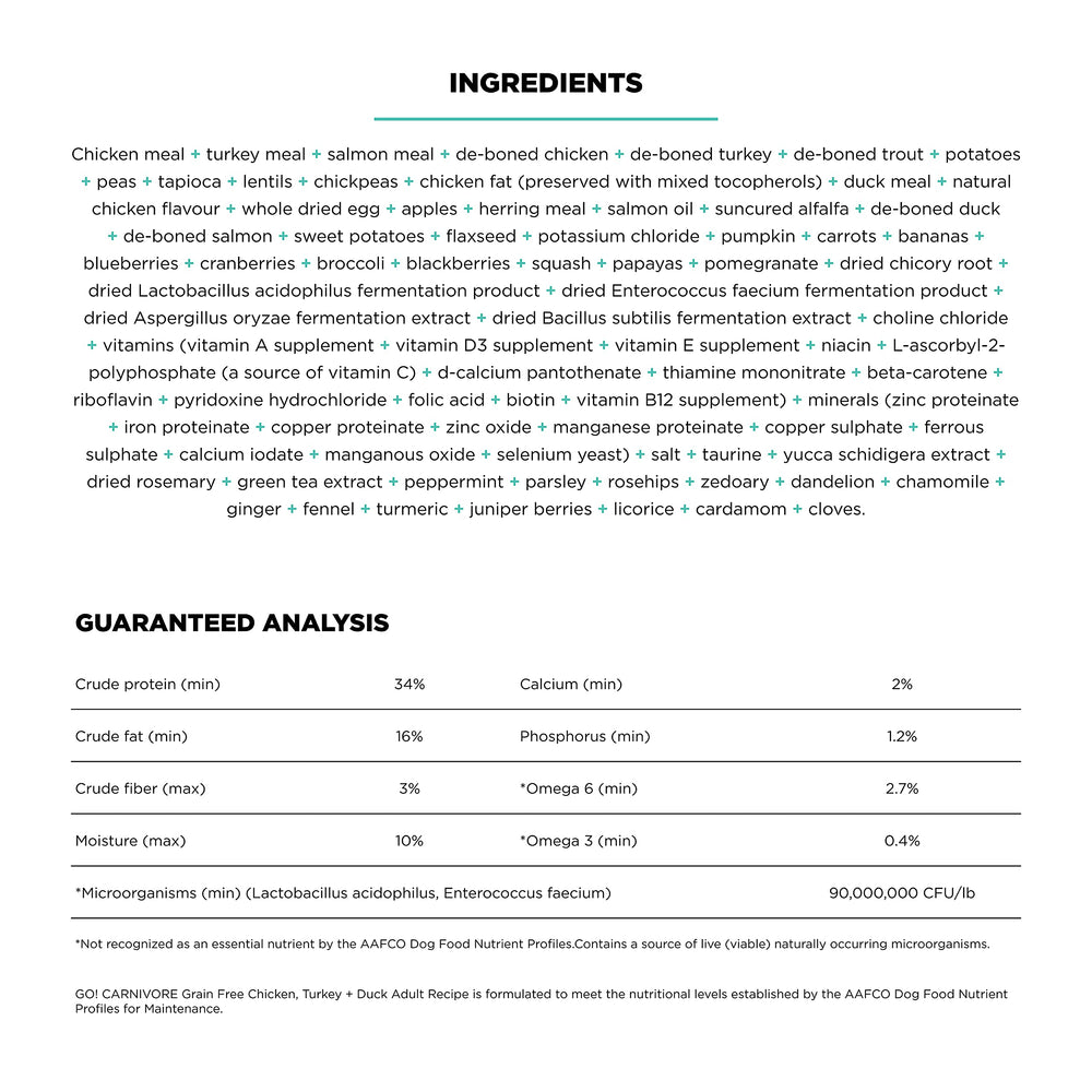 Go! Solutions digestive-support formula with probiotics and pumpkin for gut health
