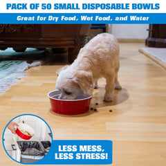 GoSports 22oz small bowls show capacity for pet portions.