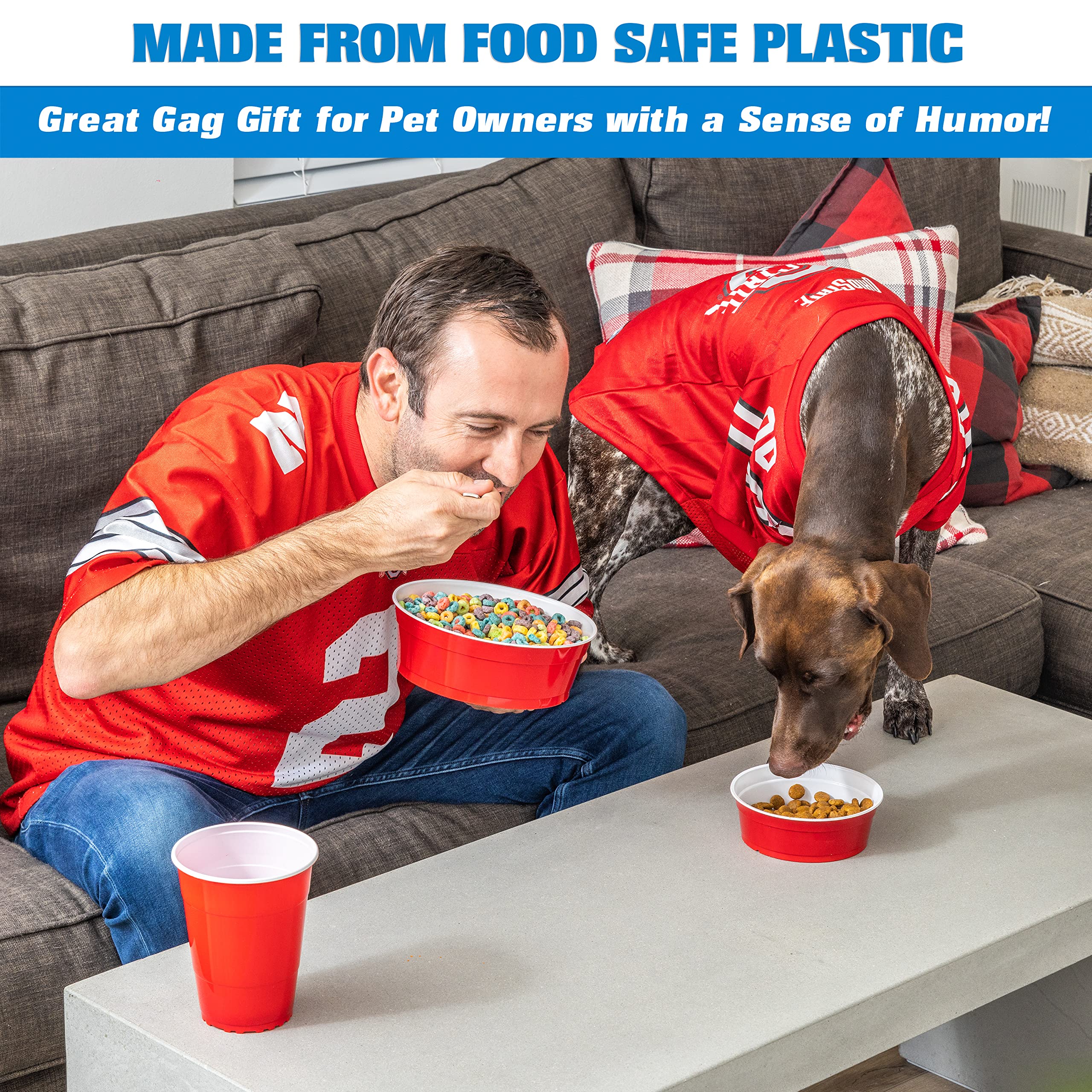 GoSports disposable pet bowls eliminate cleanup after meals.