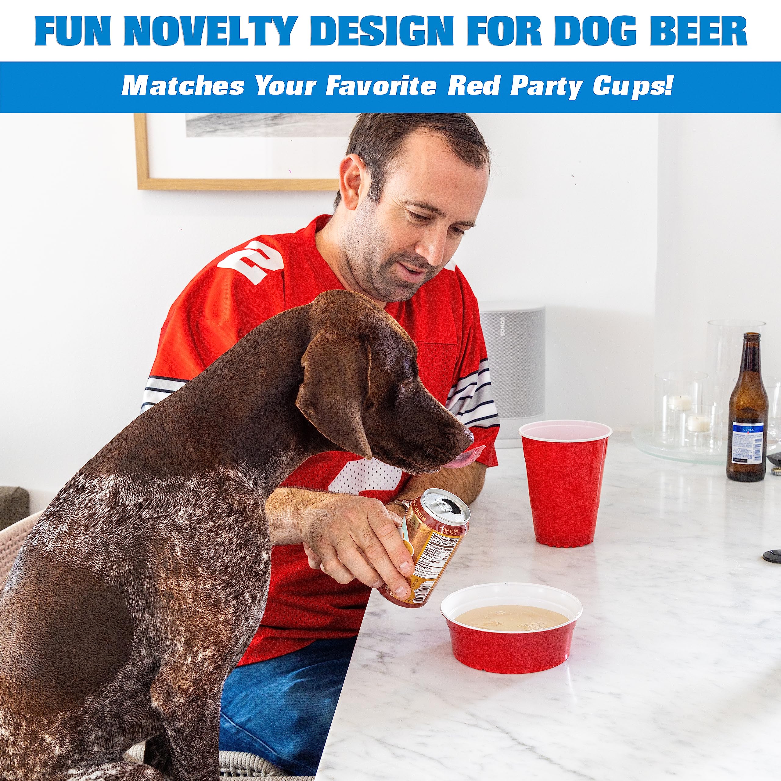GoSports heavy-duty plastic bowls resist leaks for outdoor use.