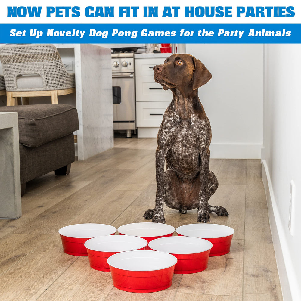 GoSports durable plastic bowl resists leaks for indoor or outdoor use