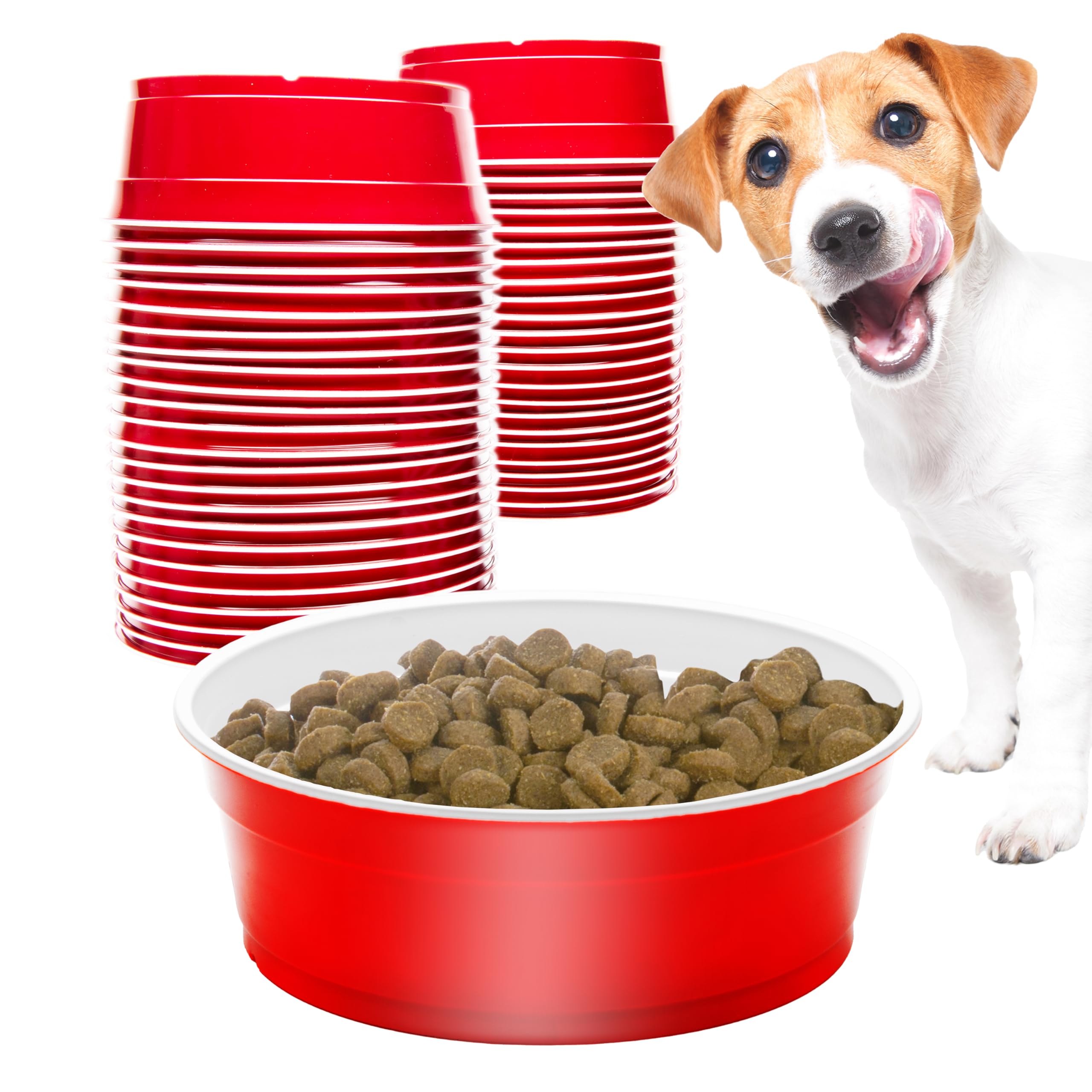 GoSports red cup design bowls add playful party vibe for pets.