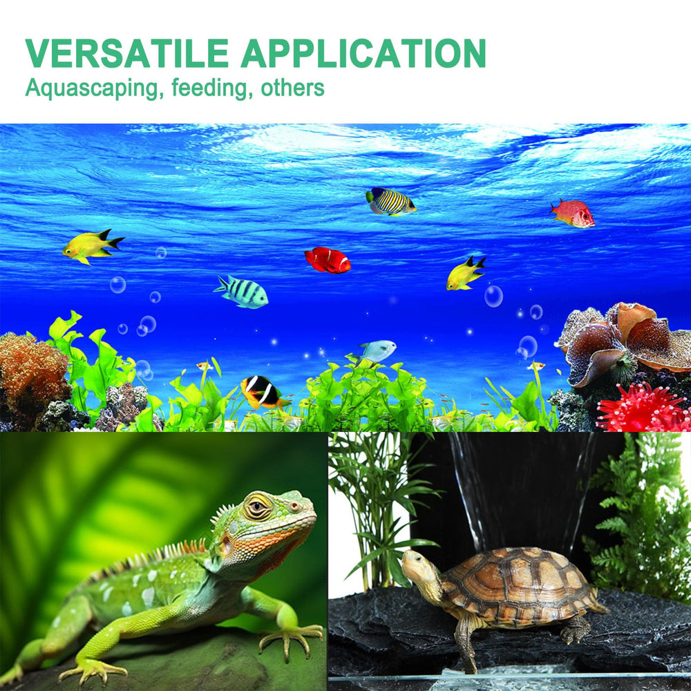 Gostur reptile terrarium feeding tongs support safe handling and precise decor setup.