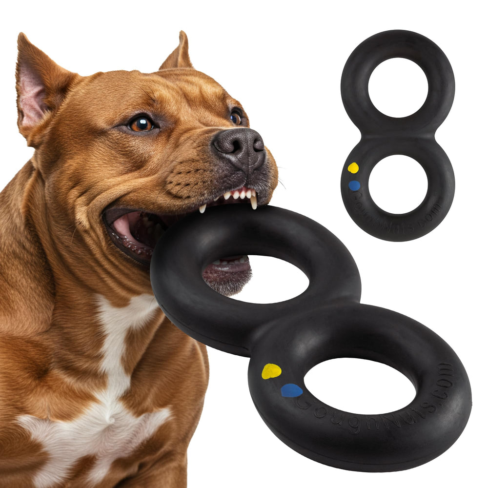 Goughnuts aggressive chewer tug toy for large dogs, built to last
