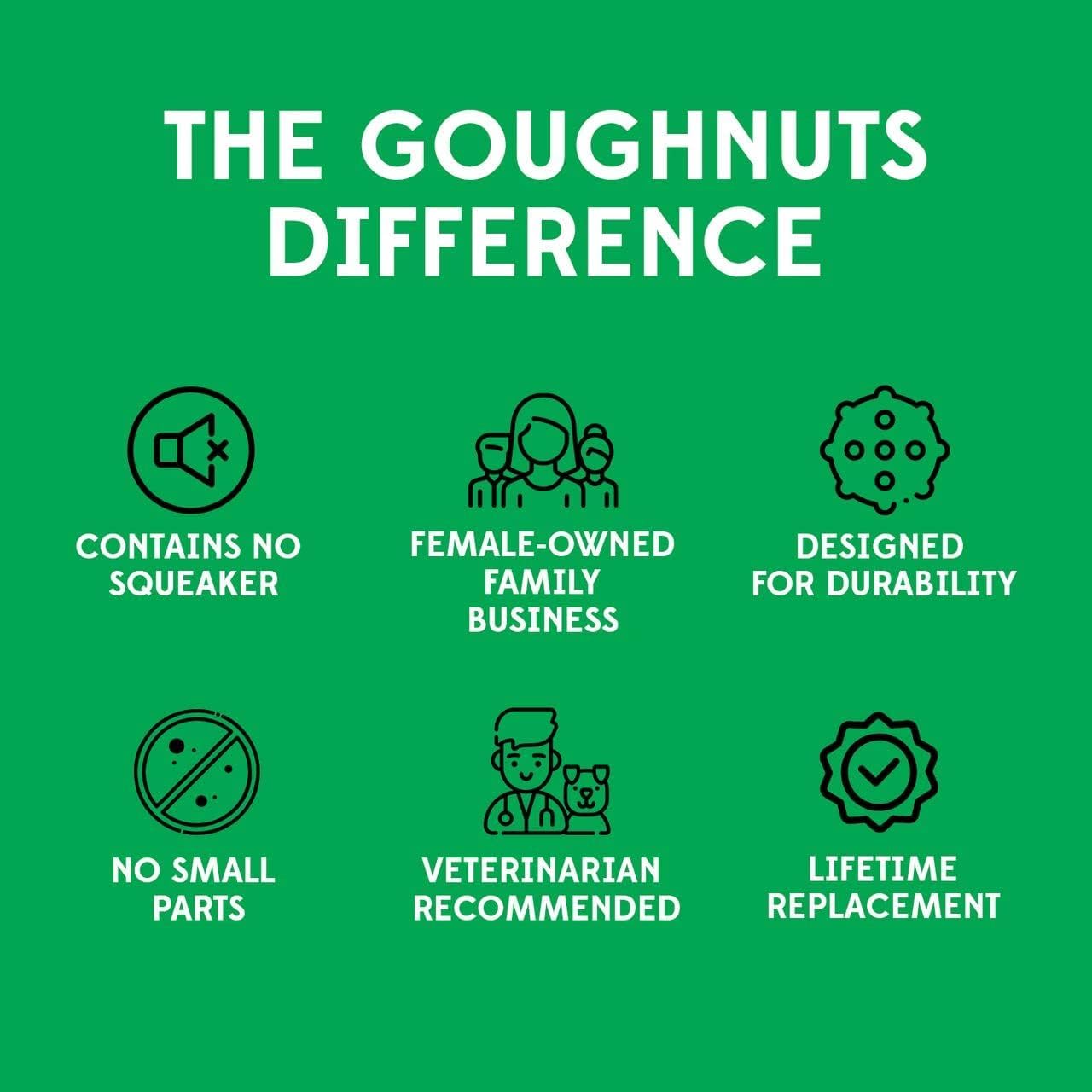 Goughnuts aggressive-chewer dog toy pink for safe, lengthy tug sessions.