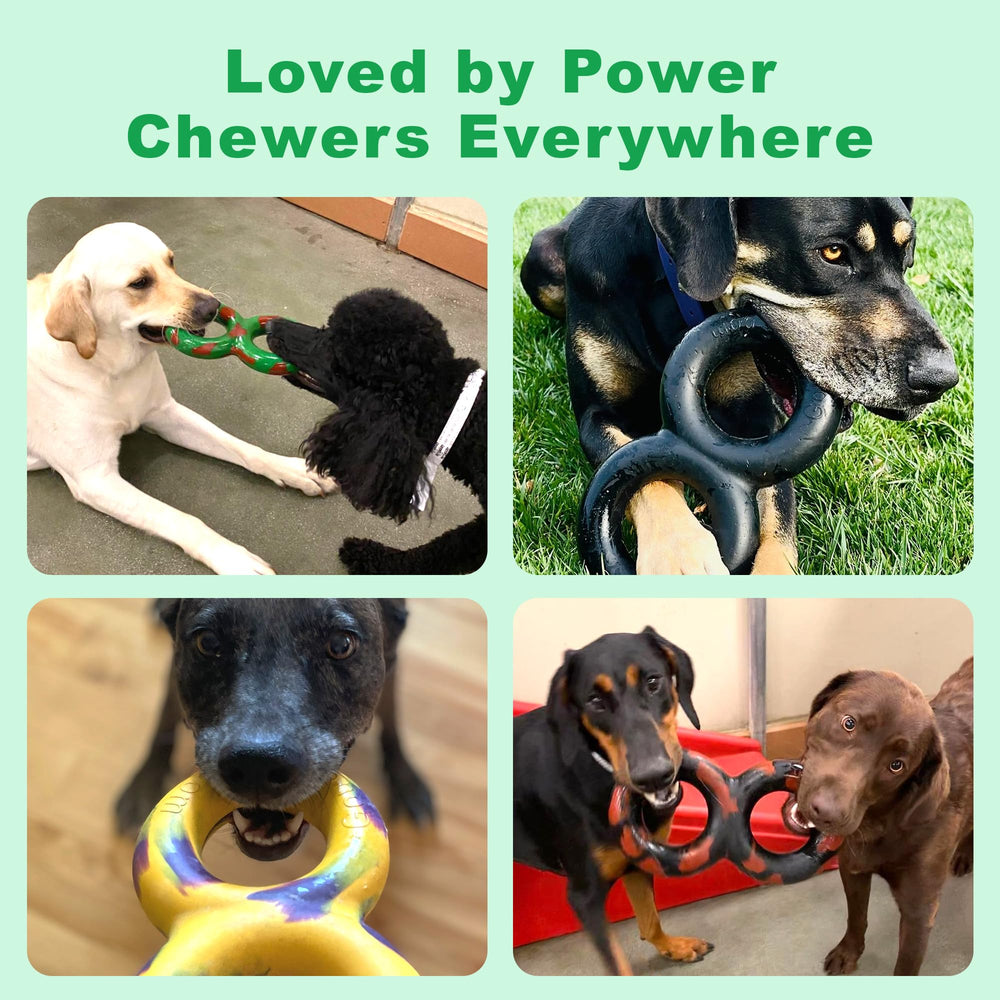 Goughnuts pit bull and German shepherd tug toy for strong chewers