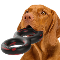 Goughnuts pull toy for aggressive chewers, durable and long-lasting.