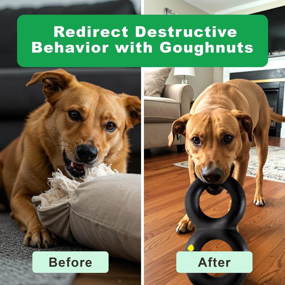 Goughnuts rugged dog tug toy for rough play and interactive sessions