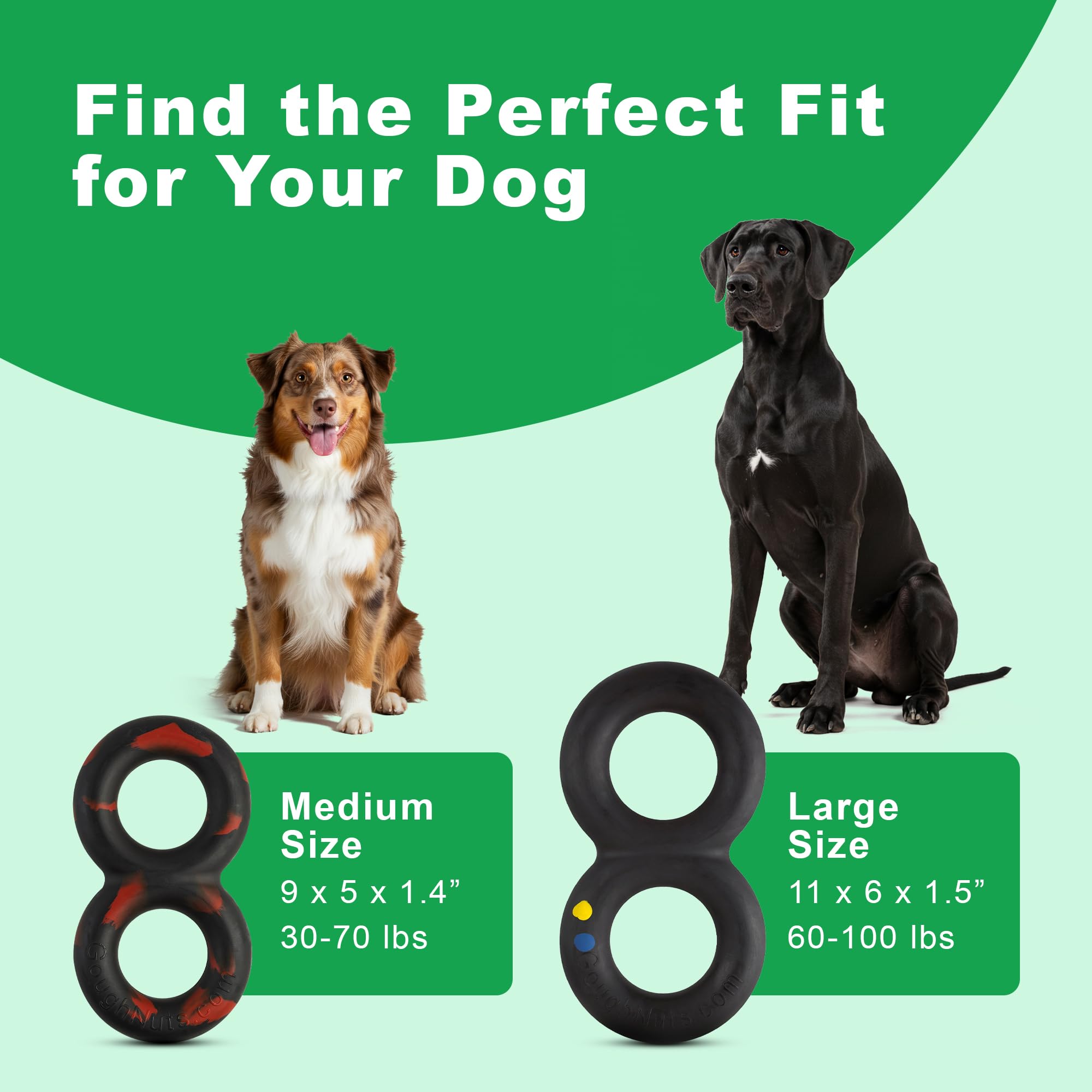 Goughnuts safe tug toy for dogs, promotes safer play