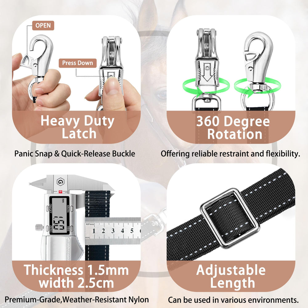 GOVIICTRICH adjustable cross ties 56.5 to 98.4 inches for versatile fit.