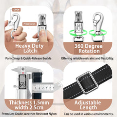 GOVIICTRICH adjustable cross ties 56.5 to 98.4 inches for versatile fit.