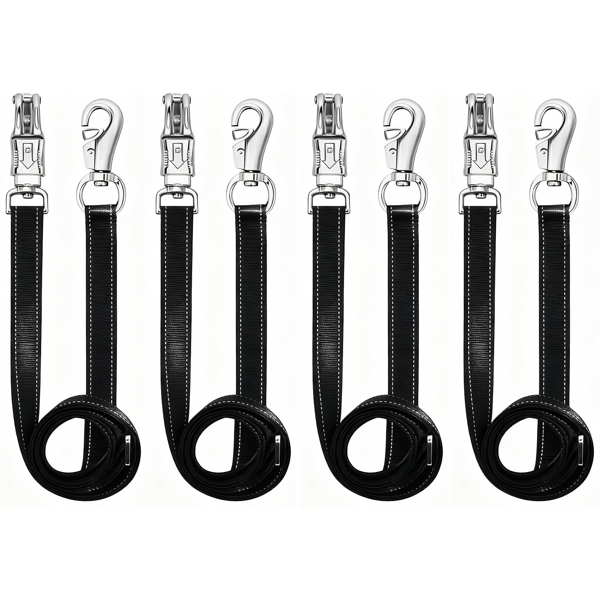 GOVIICTRICH cross ties with bull snap end for secure stall connections.