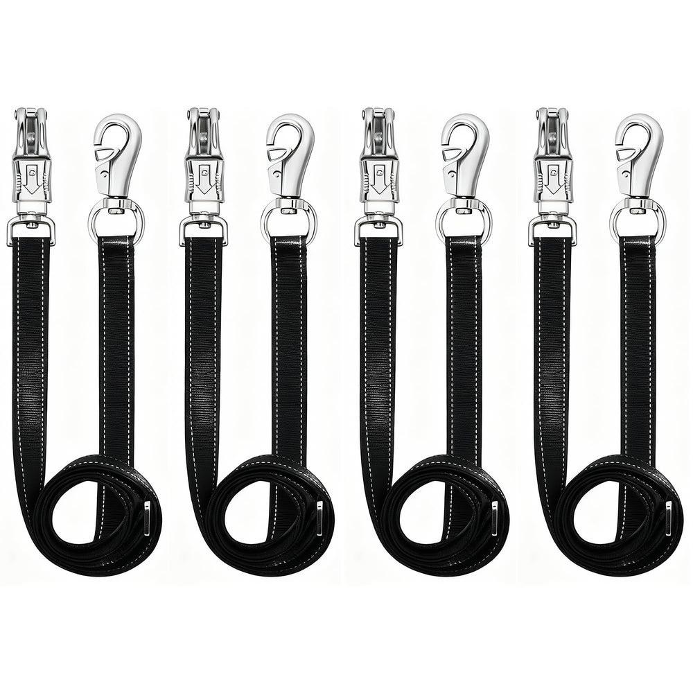 GOVIICTRICH cross ties with bull snap end for secure stall connections.
