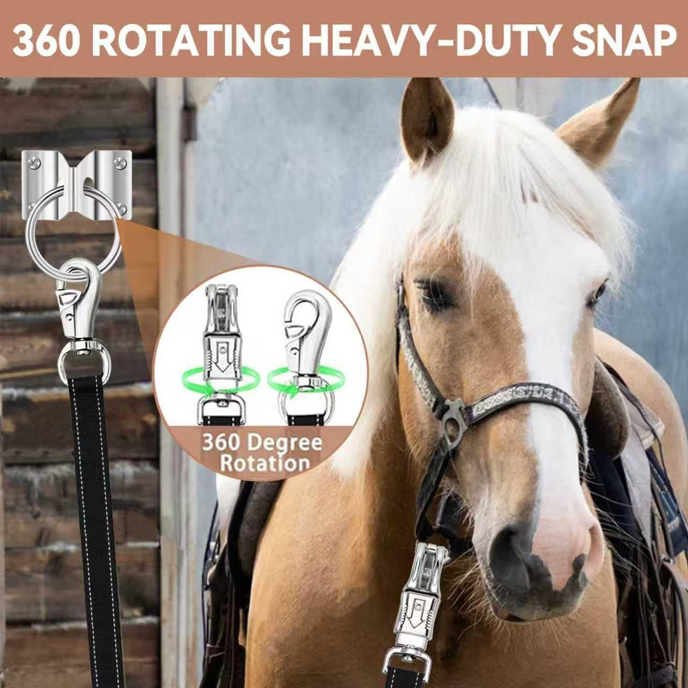 GOVIICTRICH cross ties in stall setup provide reliable attachment points.