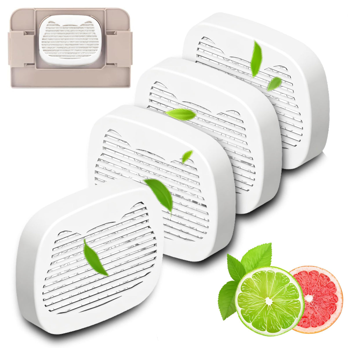 GOVIICTRICH fragrance box deodorizer for Snow+ delivers grapefruit-lemon freshness for up to 30 days.