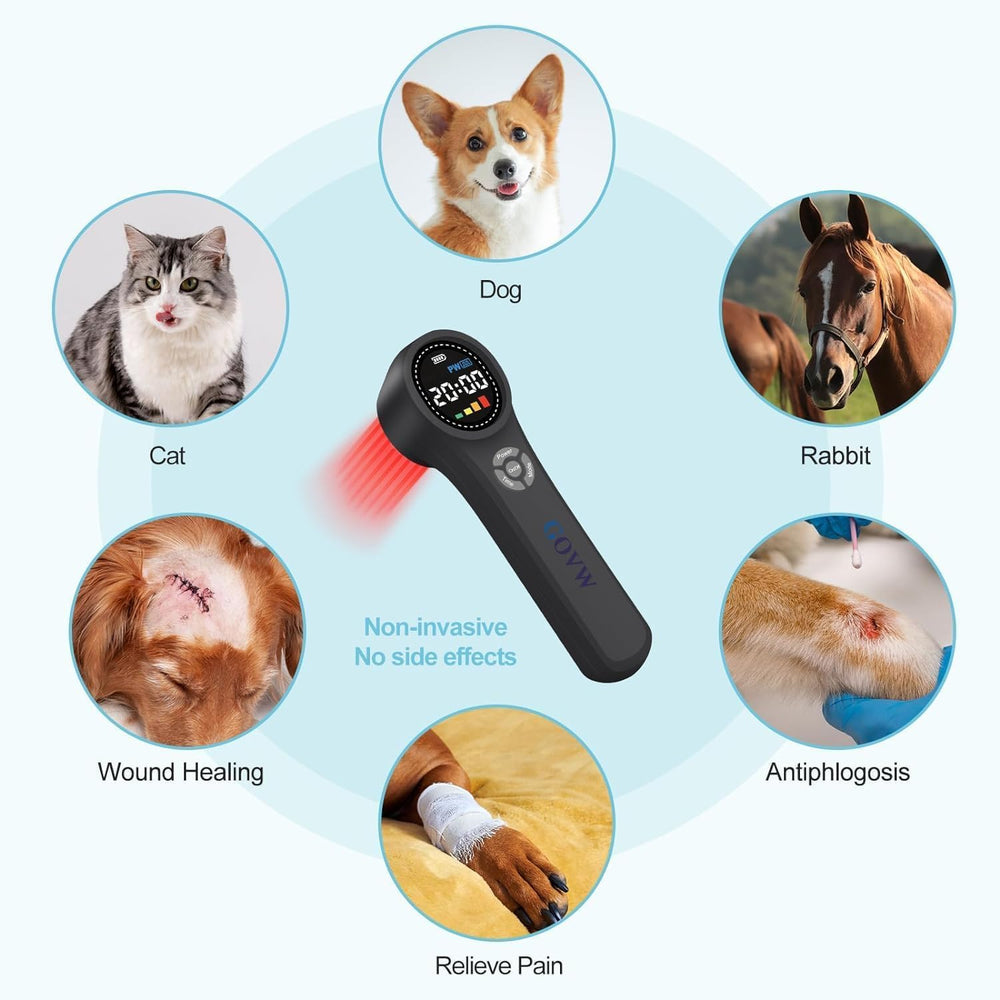 GOVW cold laser includes accessories kit for complete home therapy