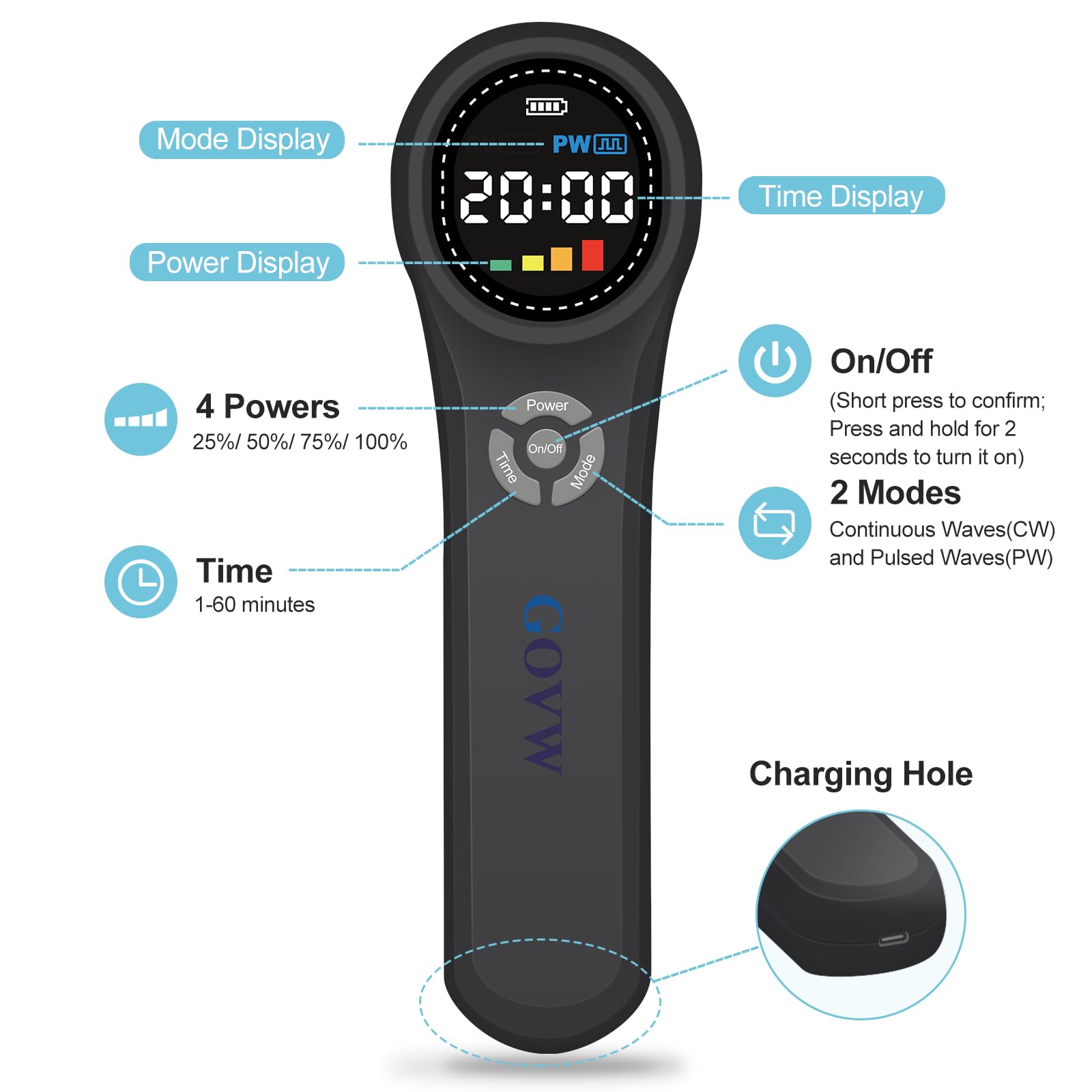 GOVW cold laser dog treatment session during at-home care
