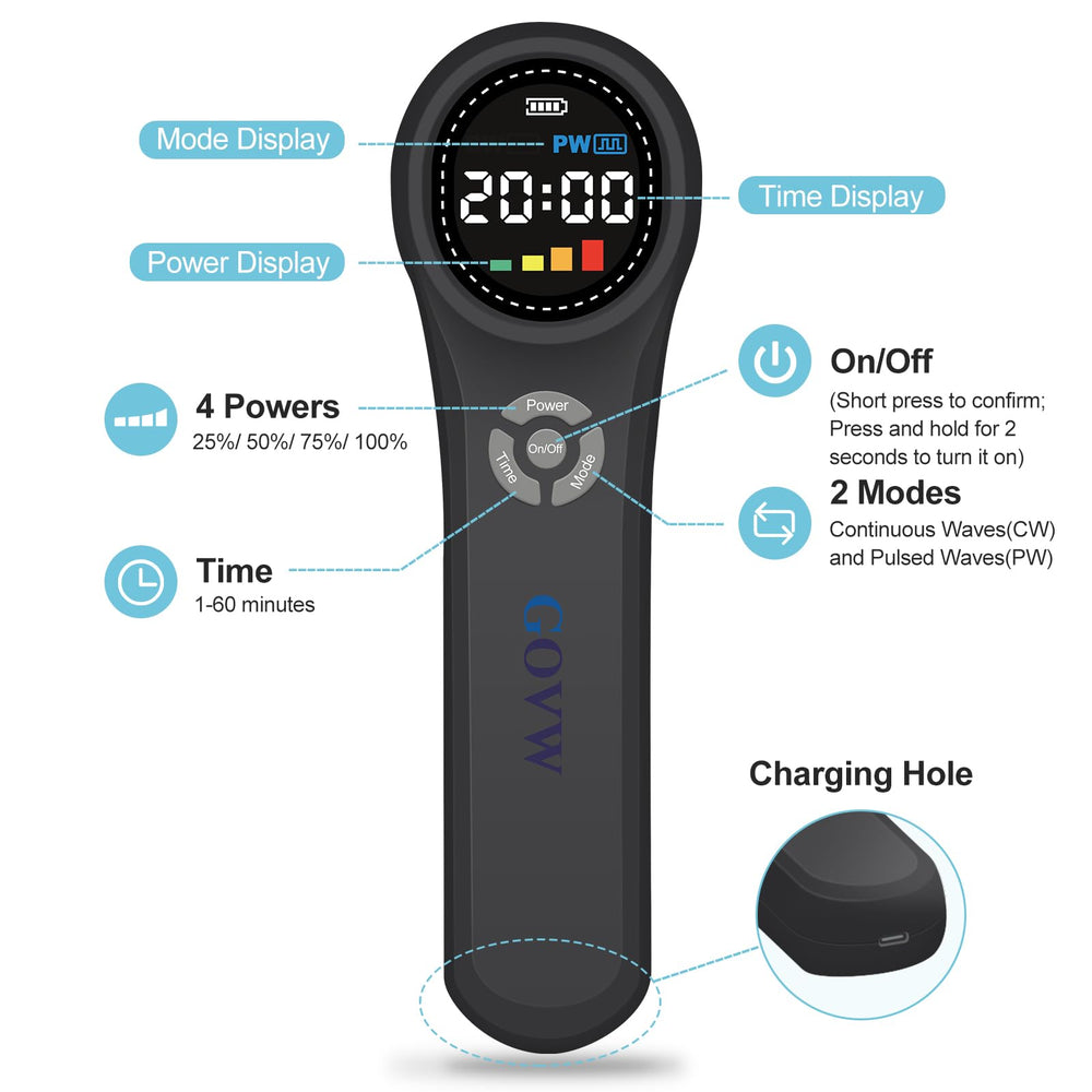 GOVW cold laser dog treatment session during at-home care